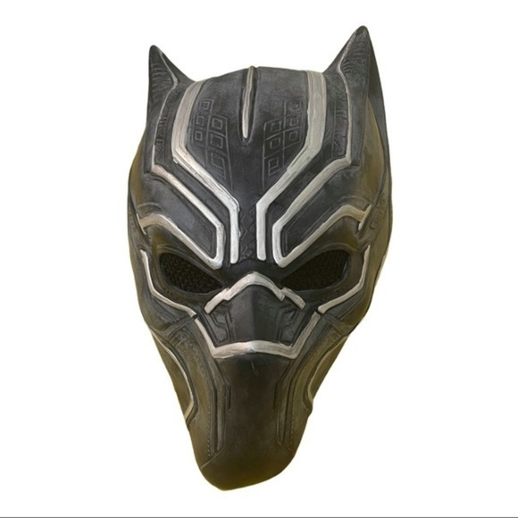 BLACK PANTHER Latex Mask Adult Full Face Costume - Picture 2 of 5
